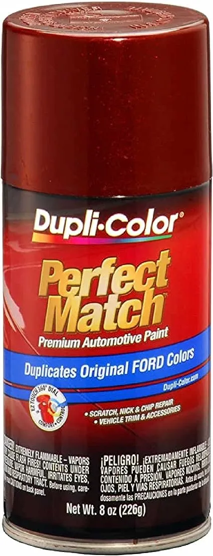 Dupli-Color EBTY16187 Perfect Match Automotive Spray Paint – Toyota Barcelona Red Metallic, 3R3 – 8 oz. Aerosol Can