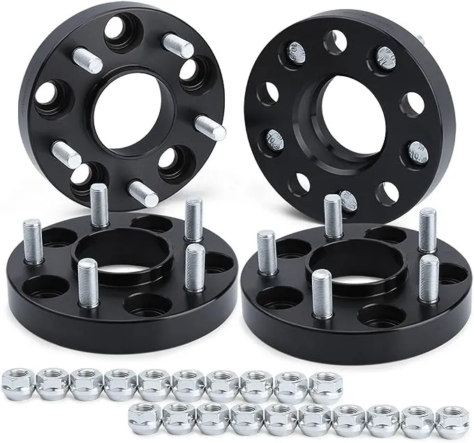 Dynofit 5x100 Wheel Spacers for Subaru Impreza Crosstrek BRZ Crosstrek Legacy GT86, 4pcs 1 inch M12x1.25 stud 56.1mm Hub Bore wheel Adapters for 1997-2018 Forester,2000-2013 Outback 5 Lug 25mm Spacers