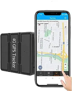 4G Hidden Magnetic GPS Tracker for Vehicles with 1 Year Subscription No Monthly fee Car Tracking Device Long Battery Life Real Time Portable Location Locator Asset Trailer Motorcycle Truck Fleet