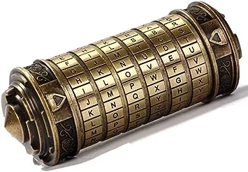 Cryptex Da Vinci Code Mini Cryptex Lock Puzzle Boxes with Hidden Compartments Anniversary Valentine's Day Romantic Birthday Gifts for Her Gifts for Girlfriend Box for Men