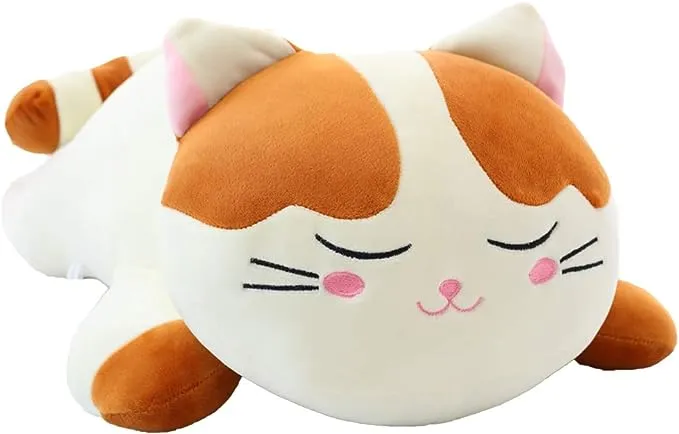 Cat Big Plush Hugging Pillow, Super Soft Kitten Kitty Stuffed Animals Toy Gifts 