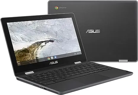 ASUS Chromebook Flip C214MA-YS02T 11.6” Ruggedized and Water Resistant Chromebook, 360 Touchscreen Convertible, Intel N4000, 4GB DDR4 RAM, 32GB Storage, Mil STD design, Chrome OS, Black