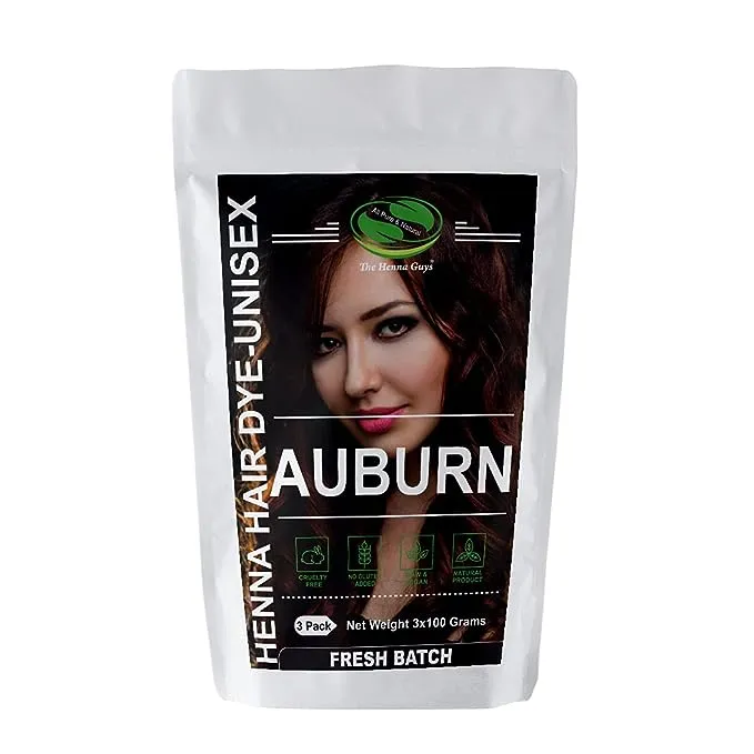 200 Grams - 100% Pure Henna Powder For Hair Dye - Red Henna Hair Color, Best Red Henna For Hair - The Henna Guys