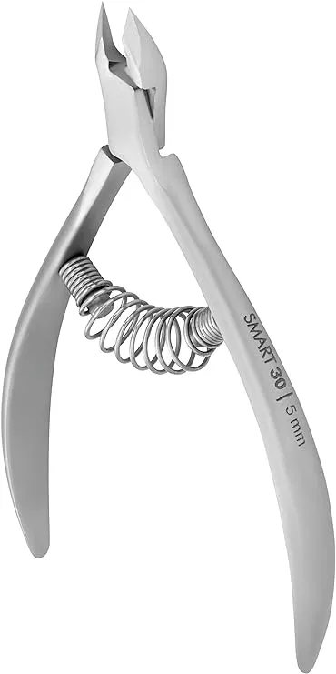 STALEKS Pro Smart 30 NS-30-5 Professional Spring Cuticle Nippers 1/2 Jaw 5mm