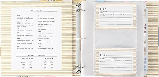 C.R. Gibson Bloom Recipe Binder Kit