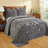 Better Trends Ashton Chenille Bedspread Queen White