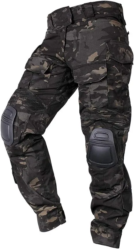 IDOGEAR Men's G3 Combat Pants with Knee Pads Multi Camouflage Trousers Airsoft Hunting Paintball Tactical Outdoor Pants