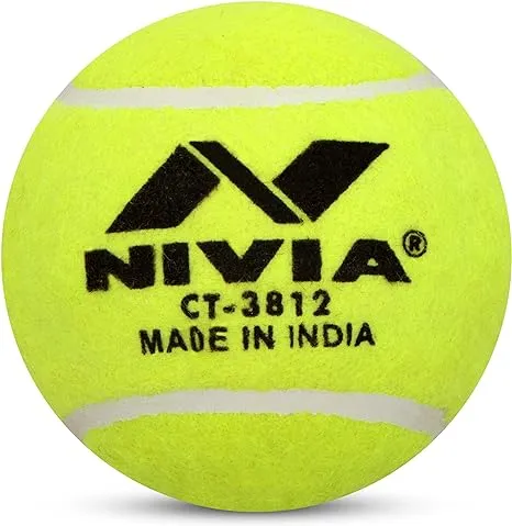 Heavy Tennis Ball Cricket Ball (Pack of 6), Yellow