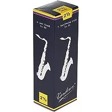 Vandoren Traditional Tenor Saxophone Reeds 2.5 5/Box