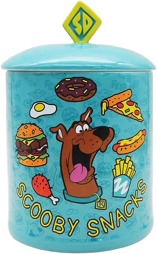 Silver Buffalo Scooby Doo Scooby Snacks Ceramic Cookie Snack Jar (Large)