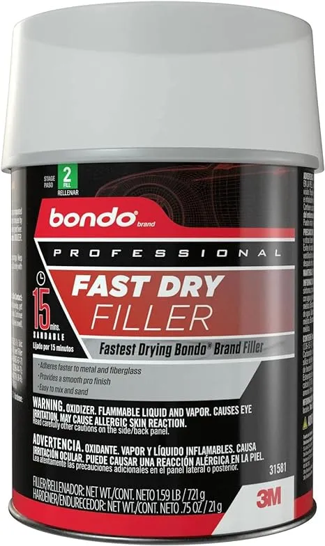 Bondo 3M Professional Fast Dry Filler (Quart)