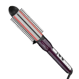 INFINITIPRO BY CONAIR Nano Tourmaline Ceramic Hot Curl Brush, 1-Inch