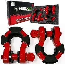 Rhino USA 8 Ton Super Shackles with Isolators