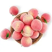 BigOtters 16PCS Artificial Fruit Peach, Fake Peach Artificial Lifelike Peach