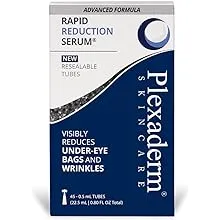 Plexaderm Rapid Reduction Eye Serum - Advanced Formula - Anti Aging Serum Visibly Reduces Under-Eye Bags, Wrinkles, Dark Circles, Fine Lines & Crow's Feet Instantly - Instant Wrinkle Remover for Face