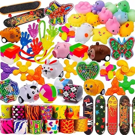 50 Pcs Kids Party Favors Assortment Pinata Goodie Bag Toys  Non-Toxic party toys