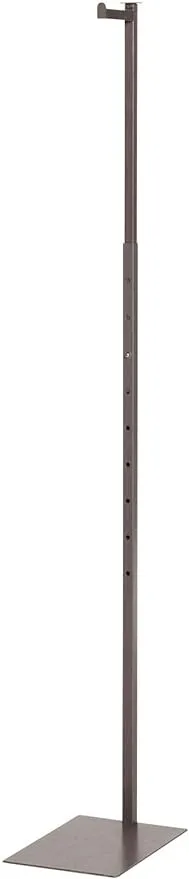 SSWBasics Adjustable Boutique Clothes Rack, Mottled Brushed Steel Finish, 48" to 72"