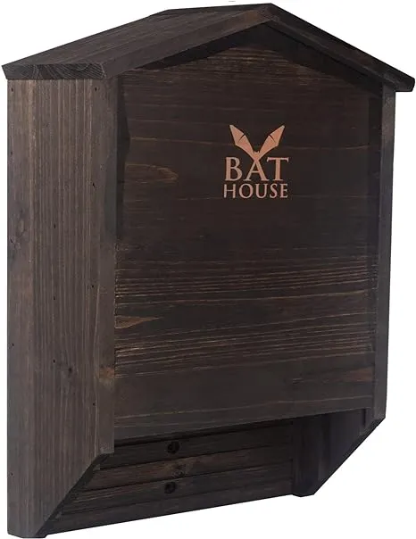 The Ultimate Wooden Bat House for Outdoors - A Large Double Chamber Box Perfectly Designed to Attract Bats - Durable and Easy to Hang