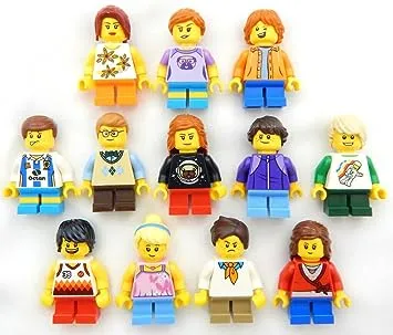 5 New Lego Random Kid Minifigures - Children, Boys, Girls Minifigs