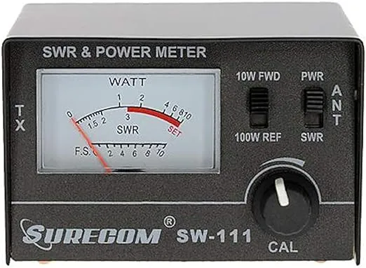 Mcbazel SURECOM SW-111 100 Watt SWR/Power Meter for CB Radio Antenna