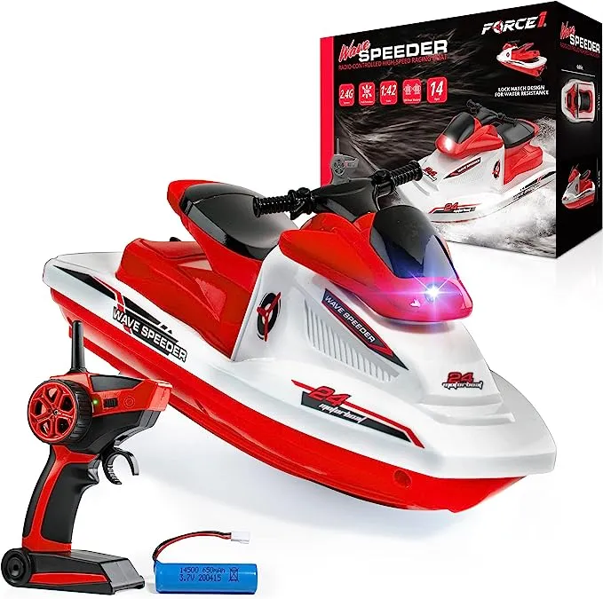 Wave Speeder RC Motor Boat - Red