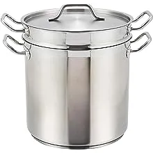 Winware - Stainless 20 Quart Double Boiler with Cover