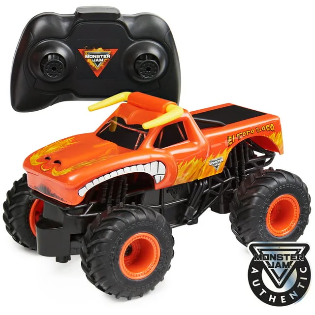 Monster Jam Official El Toro Loco Remote Control Monster Truck for Bo