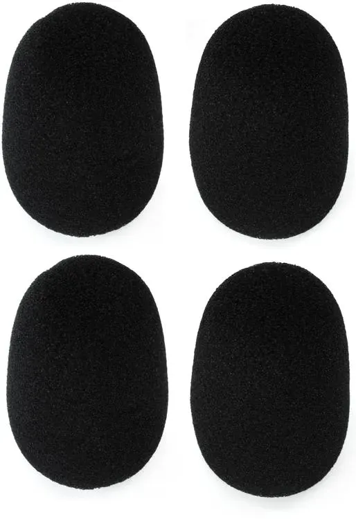 Shure ACVG4WS-B Black Foam Windscreens for Centraverse Gooseneck Microphones (4 Pack)