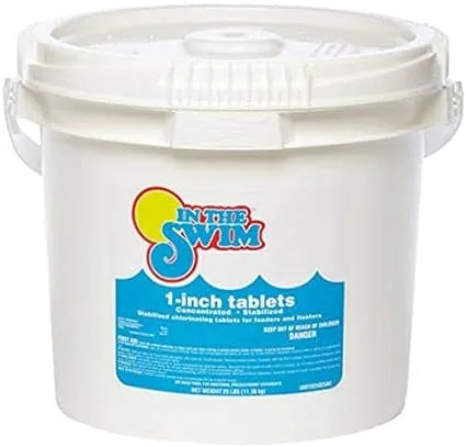 In The Swim 3 Inch Stabilized Chlorine Tablets for Swimming Pools - 10 lbs C3010