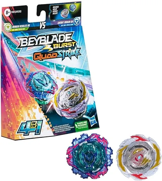 Beyblade Burst QuadStrike Dual Pack Gambit Dragon D8 and Ambush Achilles A8