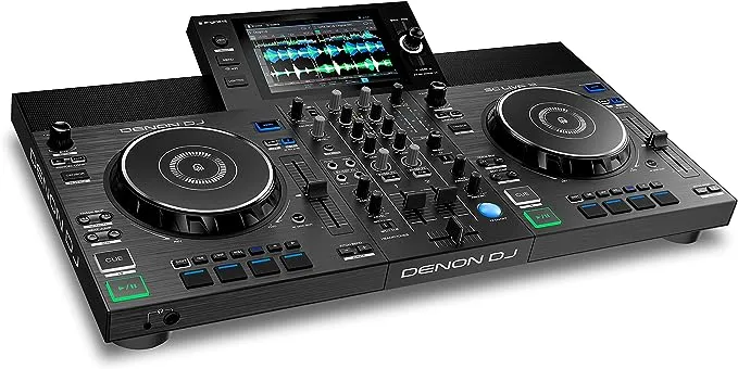 Denon DJ SC LIVE 2 - Standalone DJ Controller, 2-Channel Mixer, Amazon Music Unlimited Streaming, Wi-Fi, Speakers, Serato DJ & Virtual DJ Compatible,Black