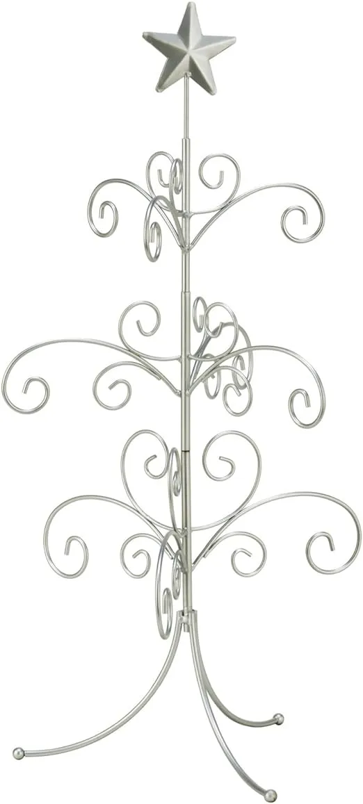 22"H Mini Ornament, Jewelry, or Display Tree, Silver