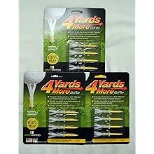 4 Yards More Golf Tee (2 3/4") 3 Pack (12 Tees)