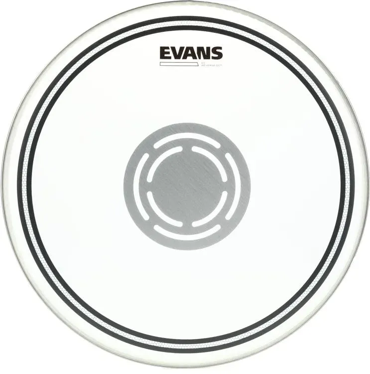 Evans EC Reverse Dot Snare Drum Head - 14 Snare Drum Head - Featuring Reverse Dot for Durability, Focus, Attack - Coated with 2 Plies - 14 Inch