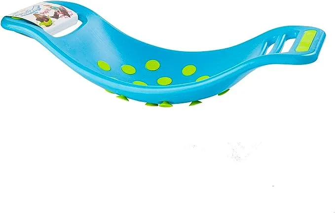 Fat Brain Toy Co. Teeter Popper, Blue - Dynamic Balance Board