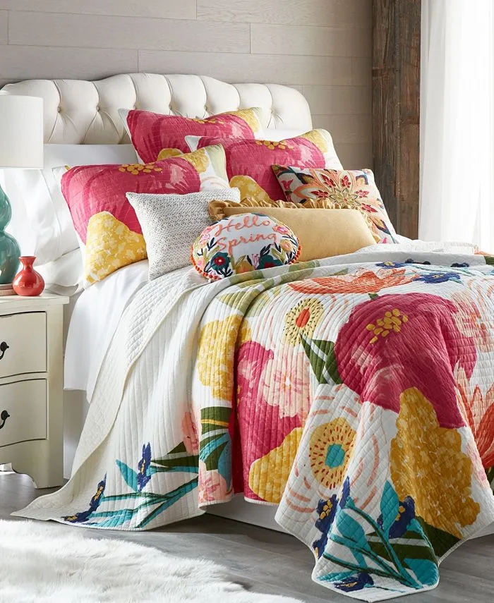 Levtex Home Grandiflora Full/Queen Quilt Set, Cotton