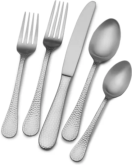 Wallace Satin Brooklyn 20-Piece Stainless Steel Flatware Set