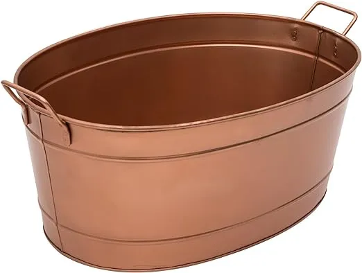 Achla Designs C-81C Copper Plated Oval tub