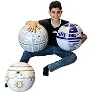 NINOSTAR Large Play Balls Set of 3 - Fun Indoor and Outdoor Gift, Size 14 Inches - Can Use for Play/Room Decor/Party Decor/Pool Inflatable Water Toys