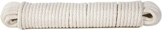 Koch Industries 5620727 Cotton Braided Clothesline, 7/32 Inch x 200-Feet, White