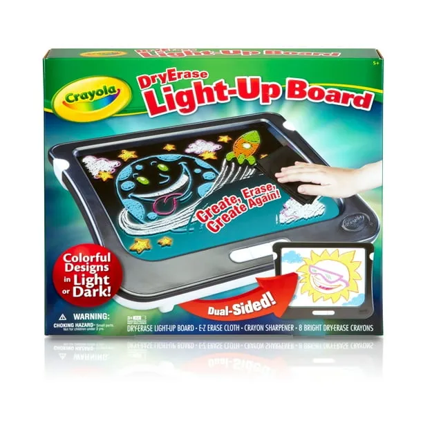 Crayola Dry Erase Light Up Board Drawing Set Age 5+