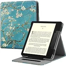 Fintie Flip Case for 7" Kindle Oasis (10th/9th Generation, 2019/2017 Release) - Multi Angle Hands Free Viewing Stand Cover with Auto Sleep Wake, Blossom