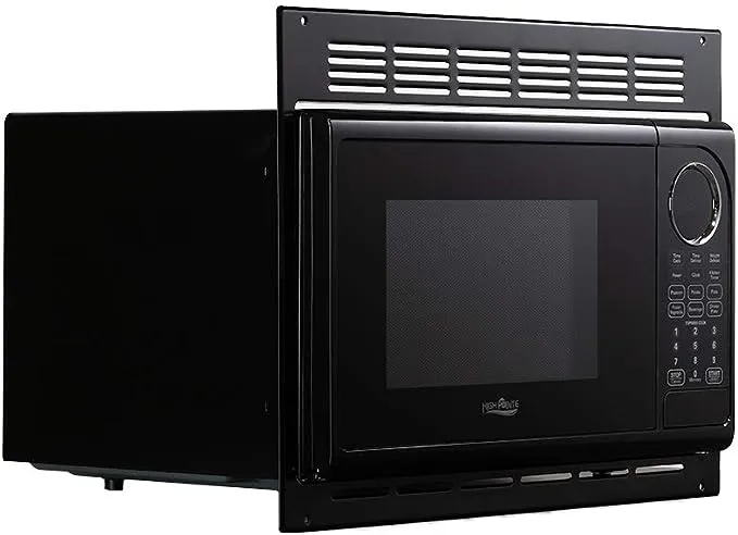 RV Microwave | .9 Cubic ft Black Microwave with Trim Kit | 900 Watt | EM925ACW-B