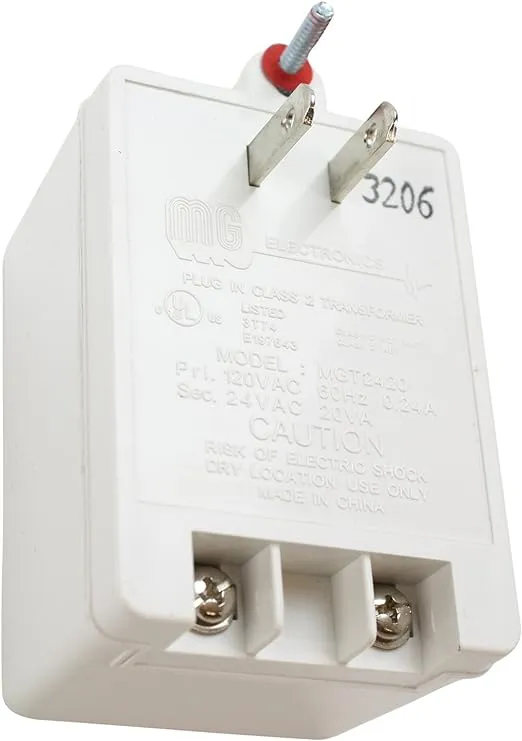 ELECTRONICS MGT2420 TRANSFORMER,24VAC 20VA UL APPROVED