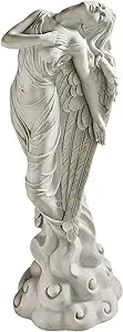 Design Toscano Ascending Angel Garden Statue, Medium, Antique Stone