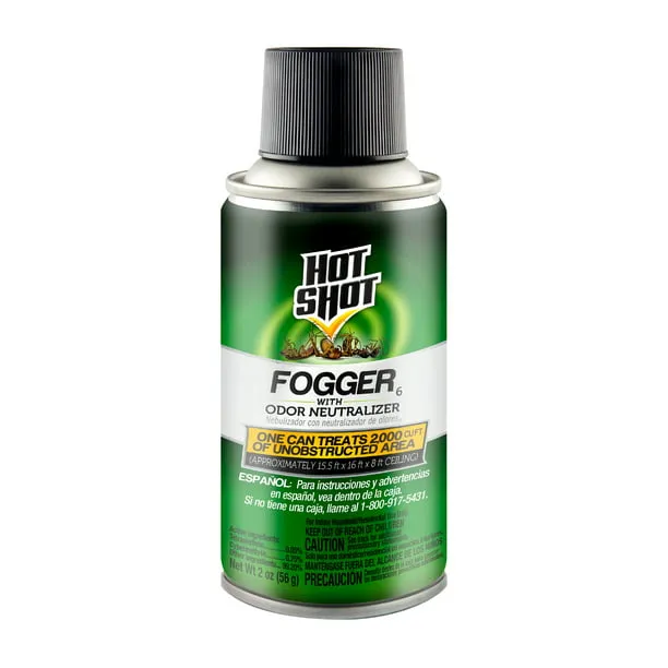 Hot Shot Fogger With Odor Neutralizer, Kills Roaches, Ants, Spiders & Fleas, 3 Count, 2 Ounce Pack of 2