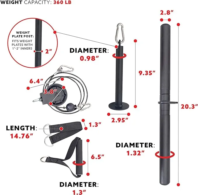 Sunny Health & Fitness Landmine Attachment