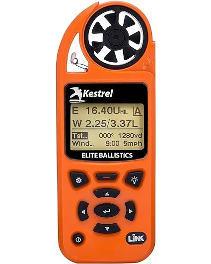 Kestrel Elite Weather Meter with Applied Ballistics and Bluetooth Link, Blaze Orange