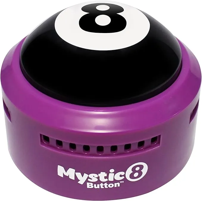 Mystic 8 Button - (15 Different Audio Answers) | New Generation of Traditional Magic 8 Ball | Ask a YES or NO Question | Eight Ball | Fortune Telling Ball