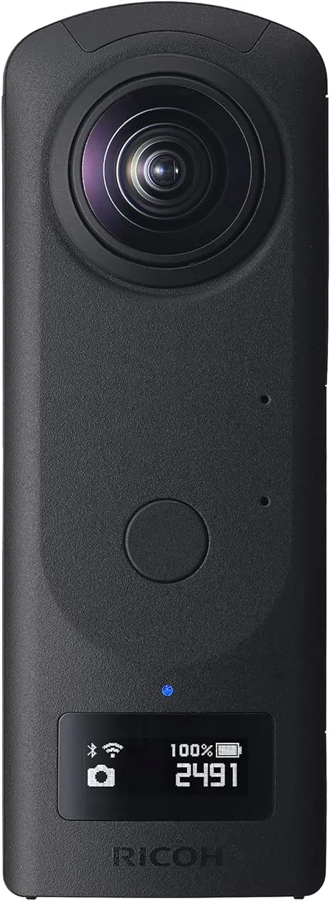 RICOH THETA Z1 51GB Black 360° camera, two 1.0-inch back-illuminated CMOS sensors, increased 51GB internal memory, 23MP images, 4K video with image stabilization, HDR, High-speed wireless transfer